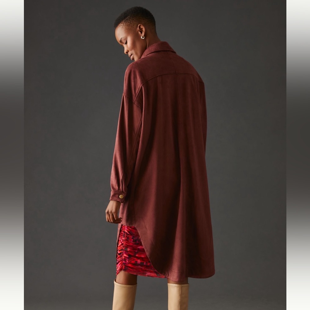 NWT - Pilcro Faux Suede Duster - Picture 4 of 5